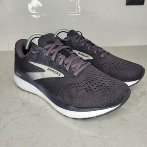 Brooks Mens Ghost 16 Black & Gray Running Shoes‎ Sneakers Size 10.5 D